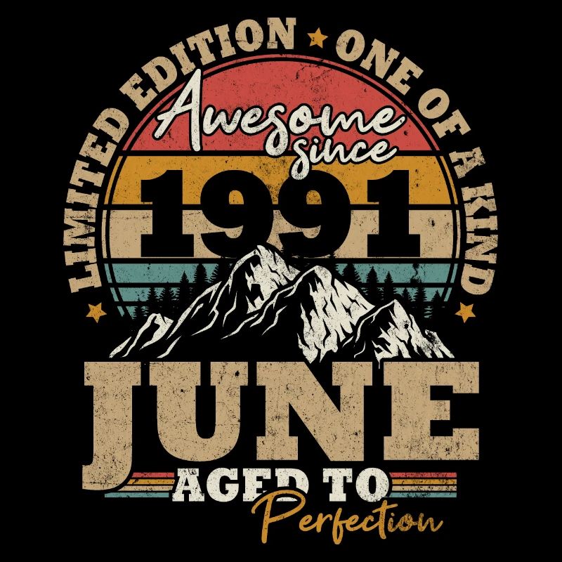 Juni 1991 Vintage Geburtstagsgeschenk 32 Jahre