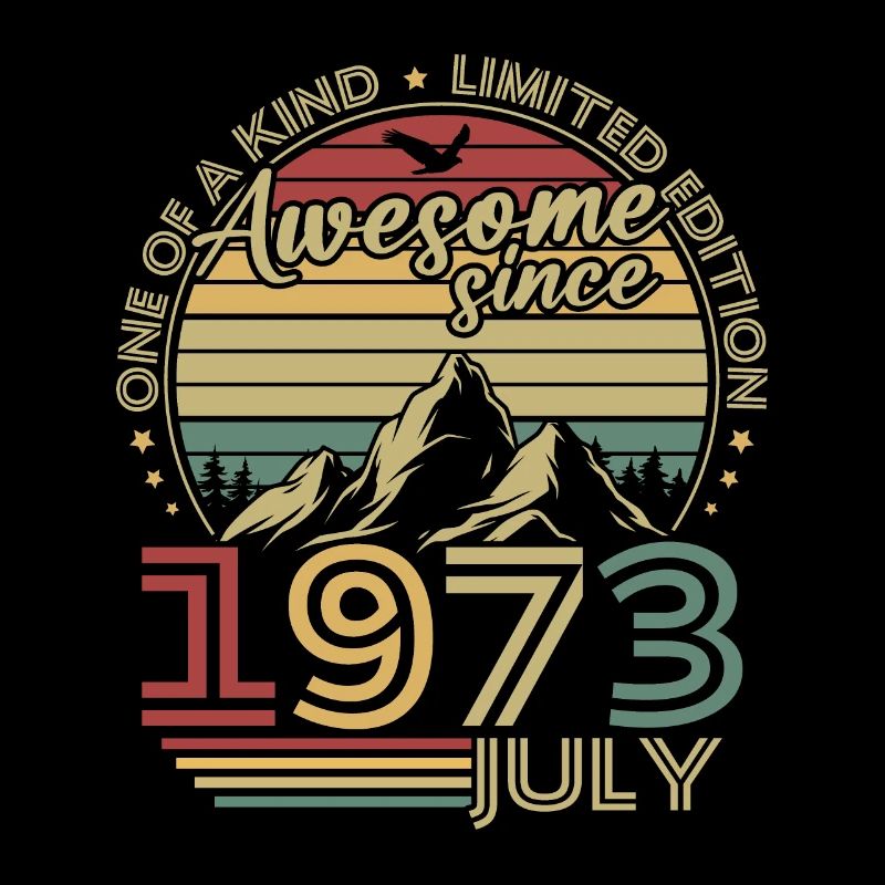 Vintage Juli 1973 Retro Geburtstagsgeschenk