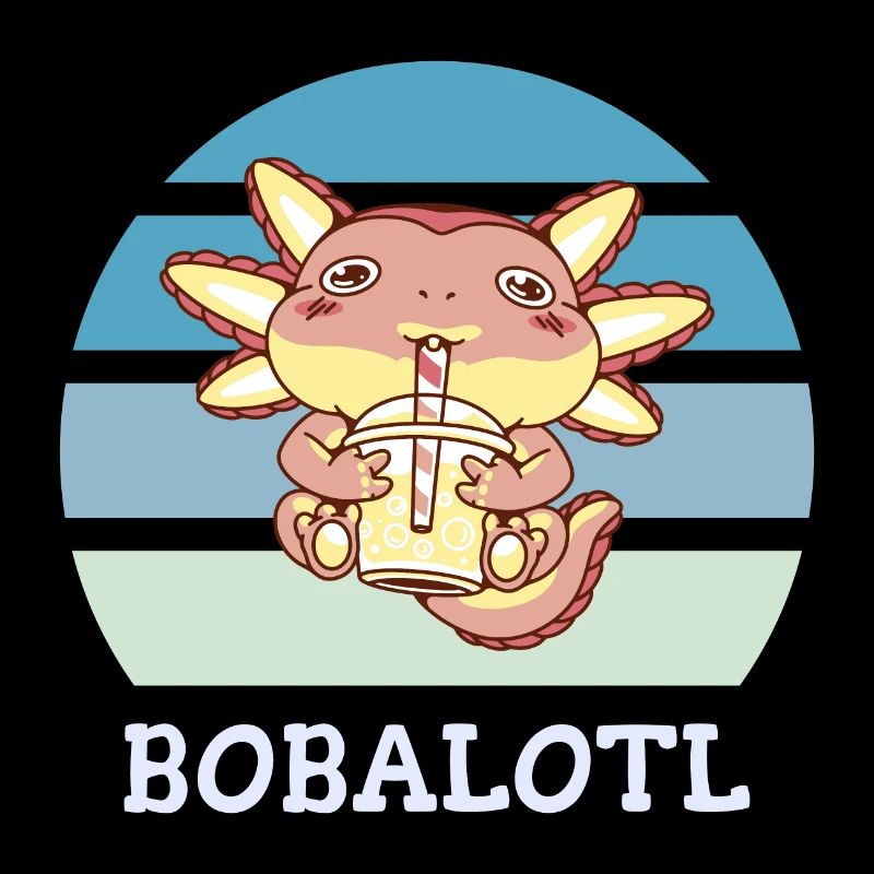 Boba Bubble Tea Axolotl Bobalotl