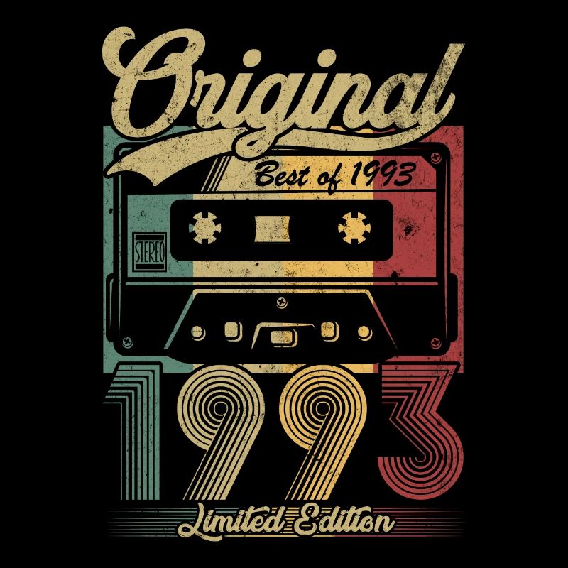 Vintage Anniversaire 1993 Cassette Rétro
