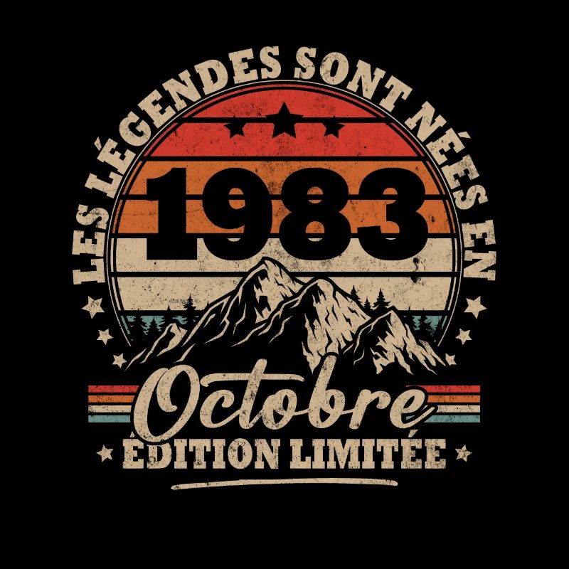 Vintage birthday gift born in October 1983