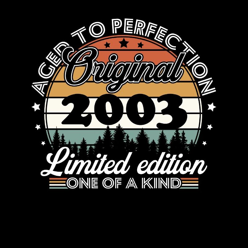 Original 2003 Rétro Vintage Anniversaire