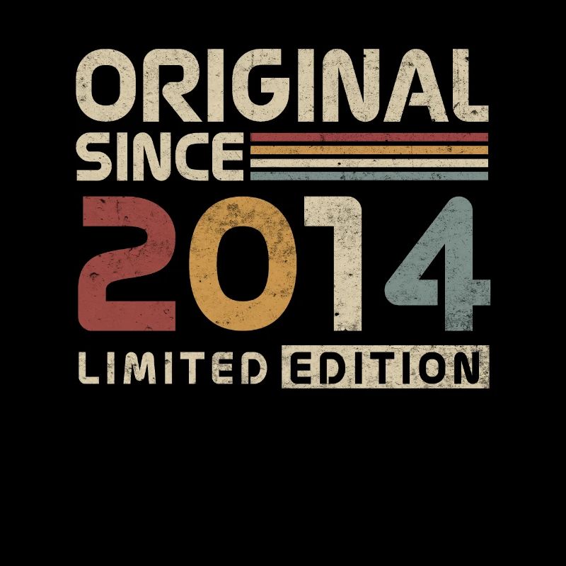 Original 2014 Vintage Retro Jubiläumsgeschenk