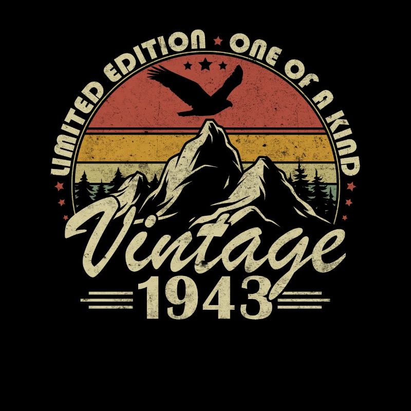 Vintage 1943 Birthday Gift Born in 1943