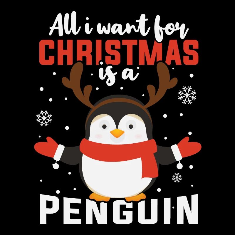 Was ich mir zu Weihnachten wünsche ist ein Pinguin