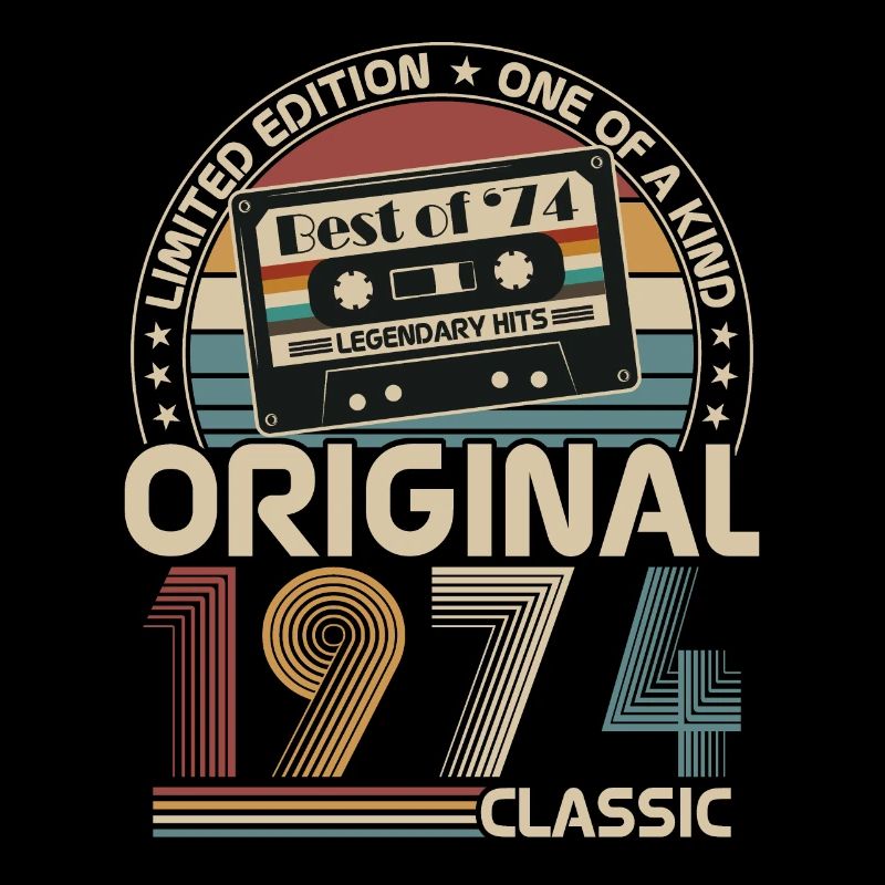 Original 1974 Vintage Retro Geburtstagsgeschenk