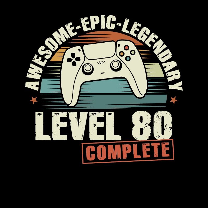 Level 80 Complete Geschenk zum 80. Geburtstag