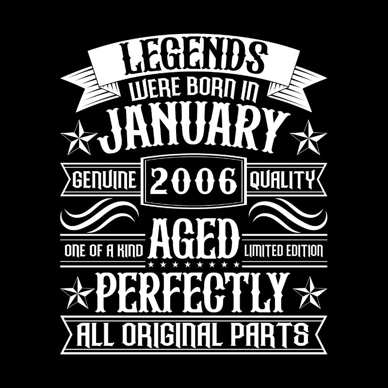 Geburtstagsgeschenk geboren im Januar 2006
