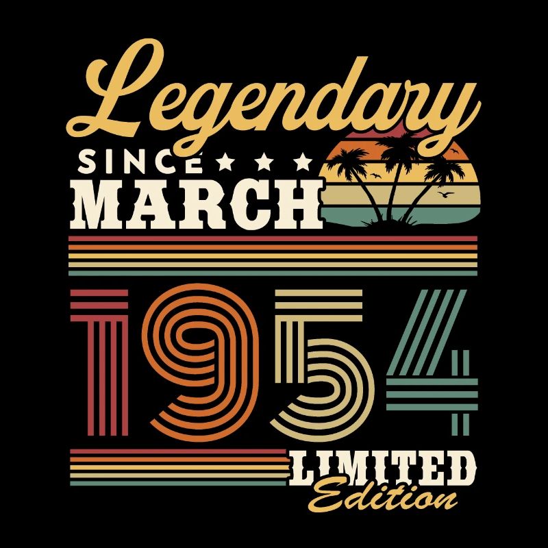 Legendary Since March 1954 Vintage Gift