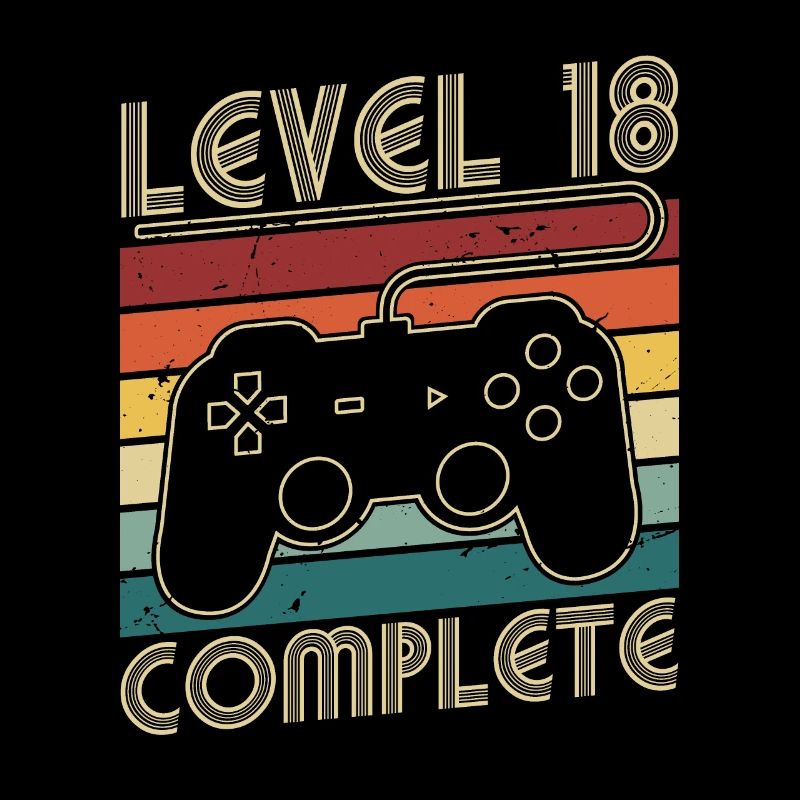 Level 18 Complete 18 Jahre Geburtstags Geschenk