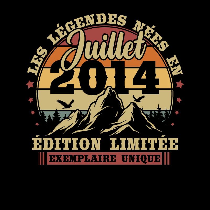 Vintage Juli 2014 Retro Geburtstagsgeschenk