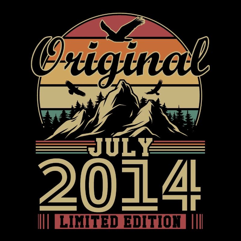 Original Juli 2014 Vintage Geburtstagsgeschenk