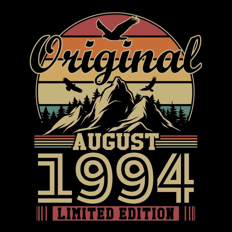 Original August 1994 Vintage Geburtstagsgeschenk