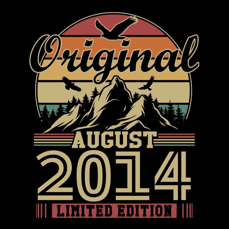 Original August 2014 Vintage Geburtstagsgeschenk