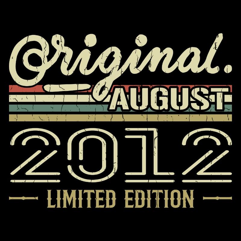 August 2012 Birthday August 2012 August 2012 Retro