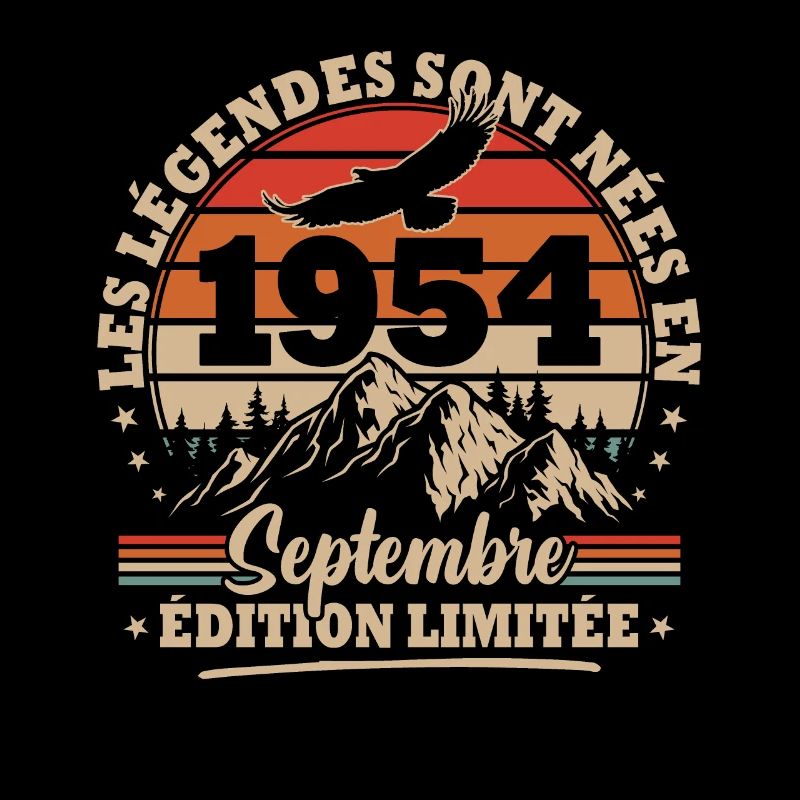 Vintage Birthday Gift Born In September 1954