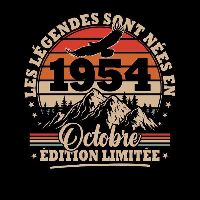 Vintage Birthday Gift Born In October 1954