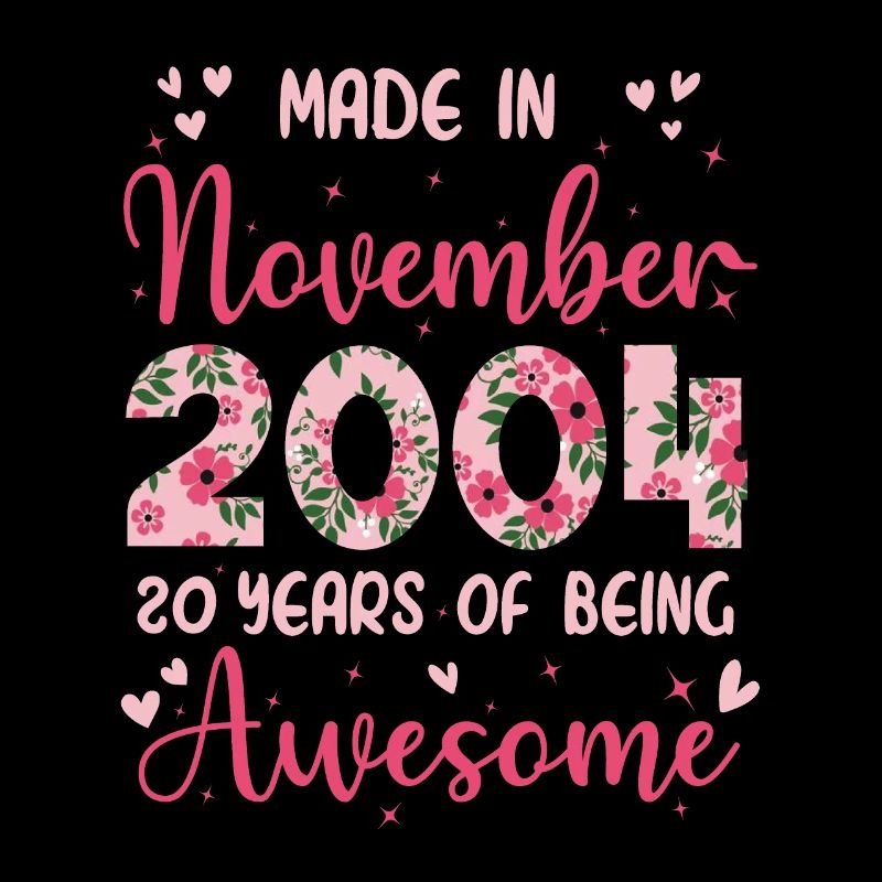 November 2004 20. Geburtstag der Mädchen