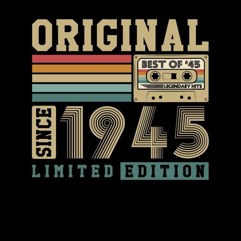 Original Born 1945 Vintage Birthday Gift