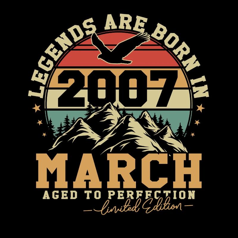 Mars 2007 Vintage Anniversaire 2007 Cadeau
