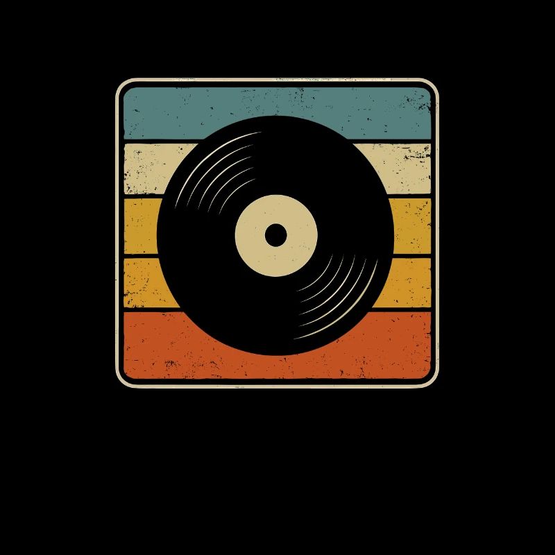Retro Vinyl - Conception de disque vinyle vintage pour Mus