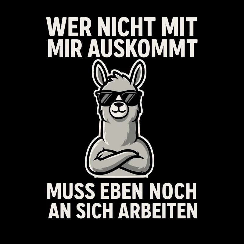 Selbstbewusst Lama Spruch