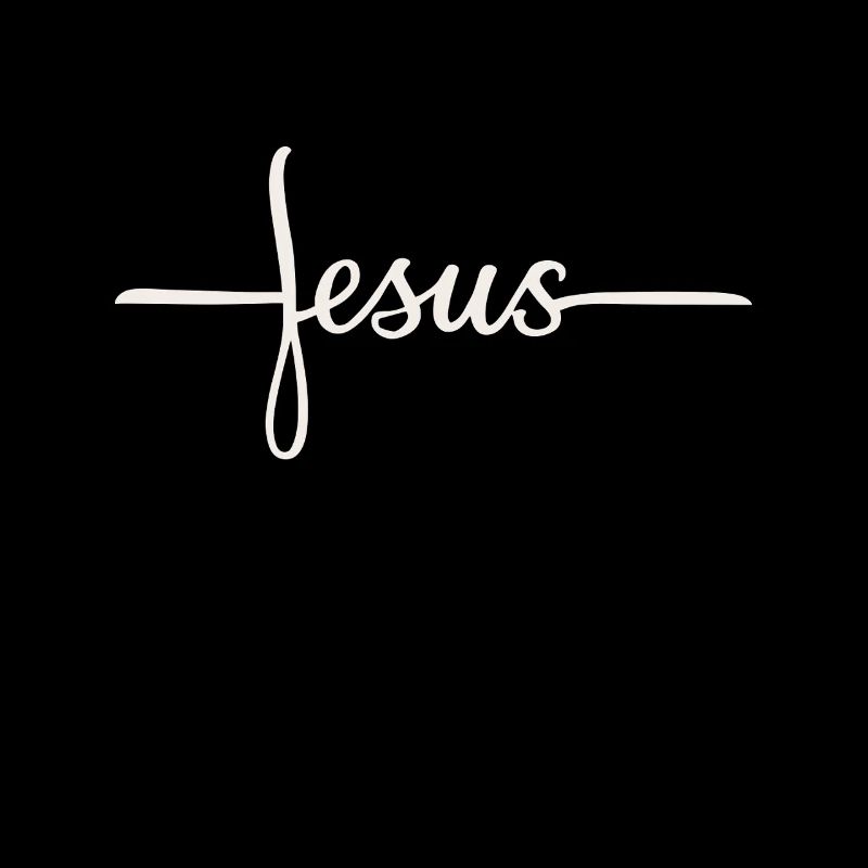 Conception du lettrage de la croix de Jésus