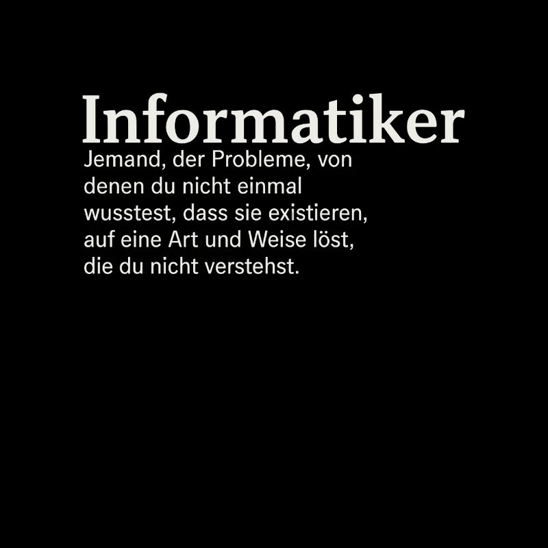Informatiker Definition lustig