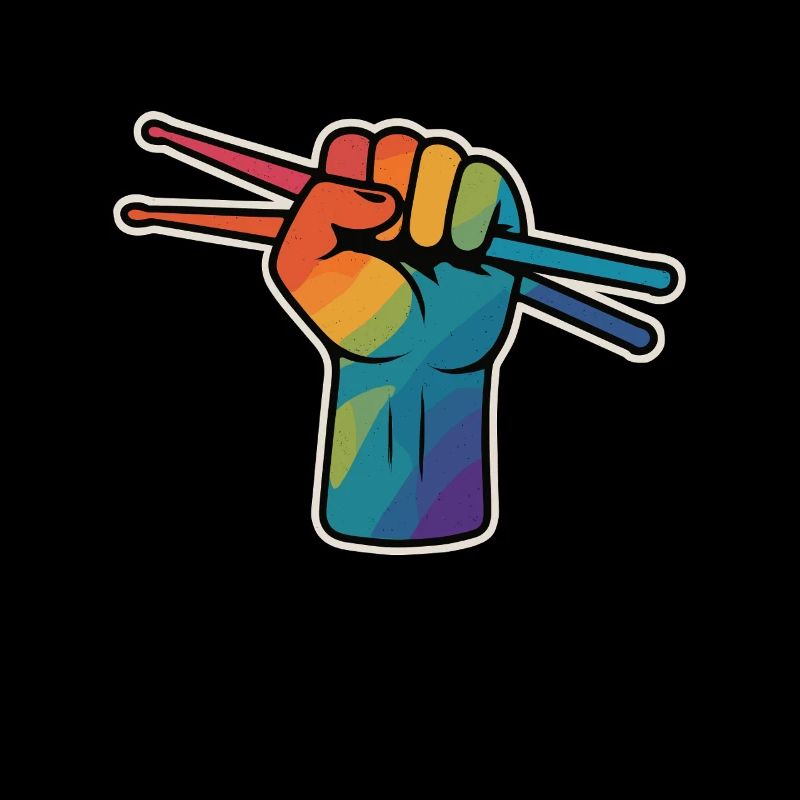 Drummer Power – Regenbogen Faust