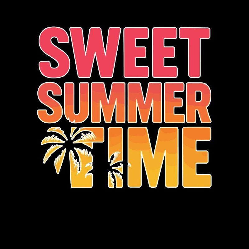 Doux temps d’été - Conception de palmier d’été