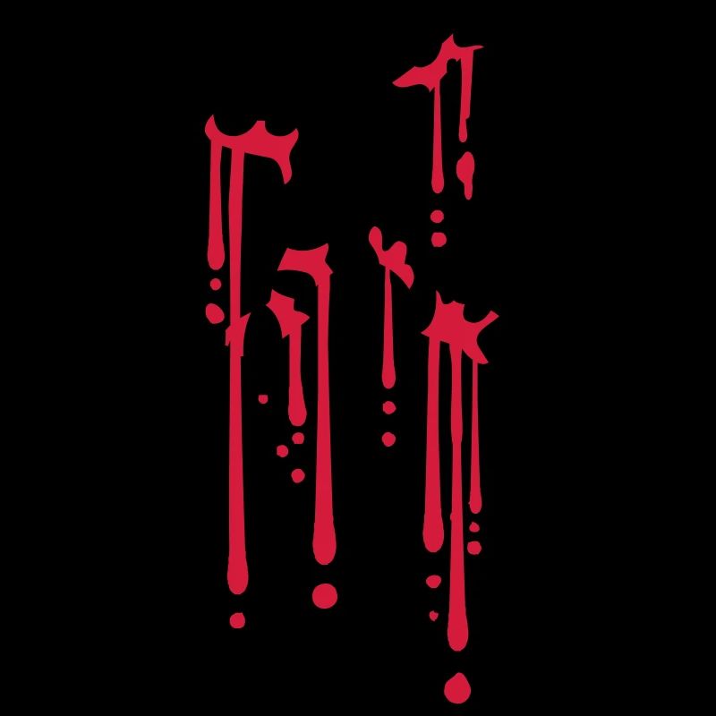 blood drops dabbing graffiti silhouette dancing there