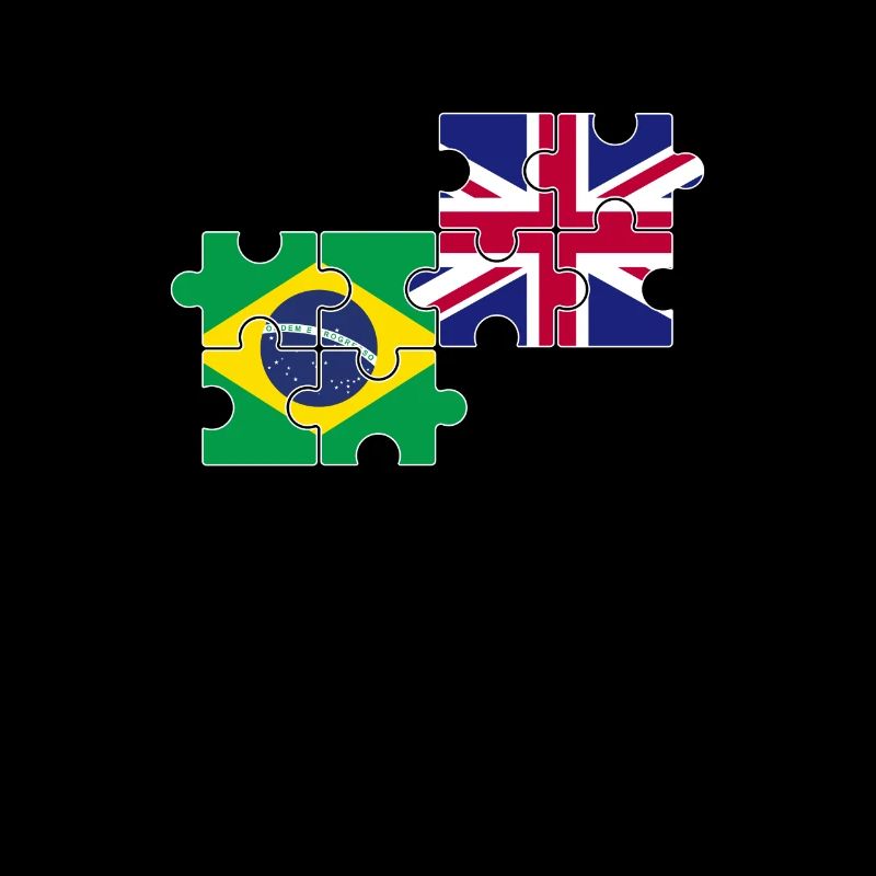 Brazil UK Flag British Brazilian
