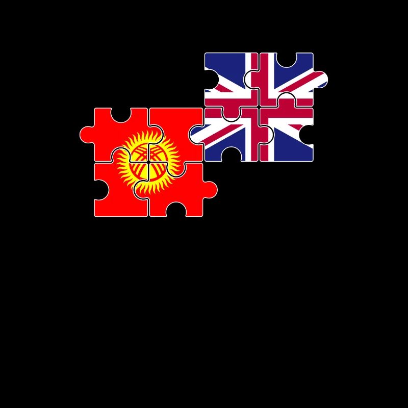 Kirghizistan Drapeau du Royaume-Uni Kirghize britannique
