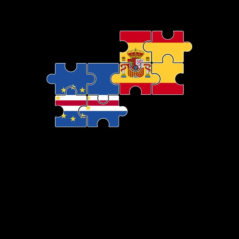 Cap-Vert Espagne Drapeau Espagne Cap-Vert