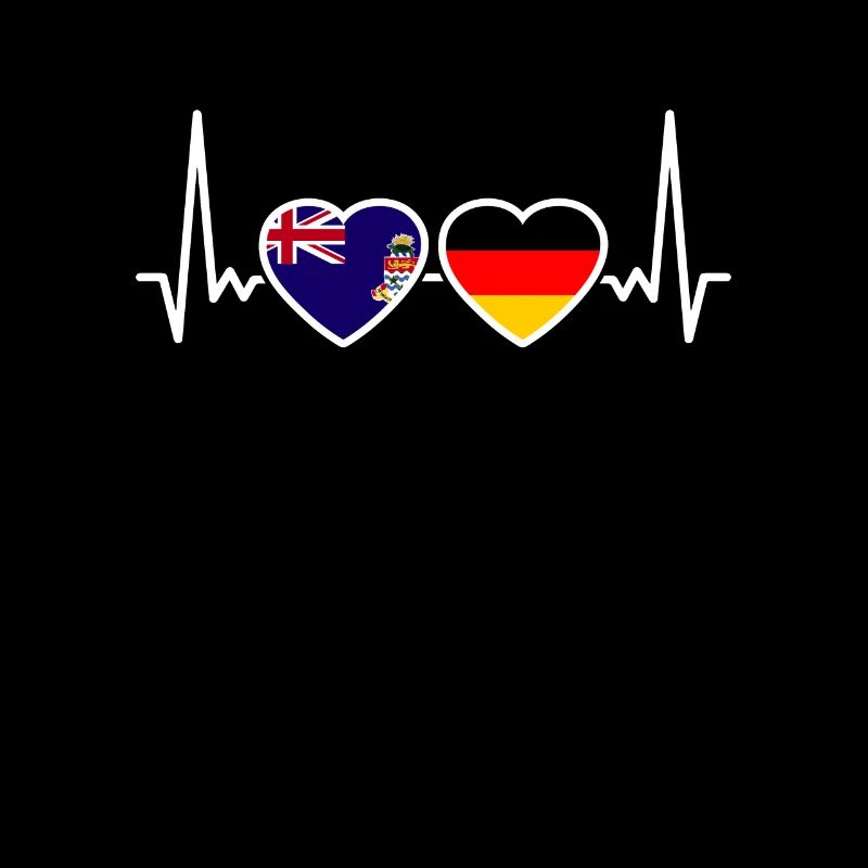 Cayman Islands Germany Heartbeat Flag