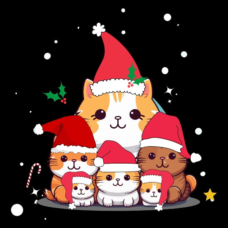Drôles de chats de Noël