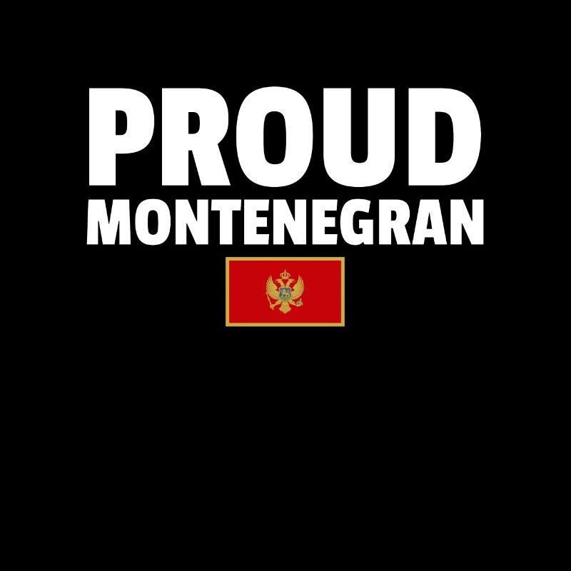 Fier drapeau monténégrin monténégrin