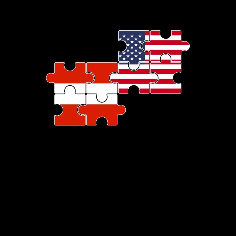 Austria USA Flag American Austria