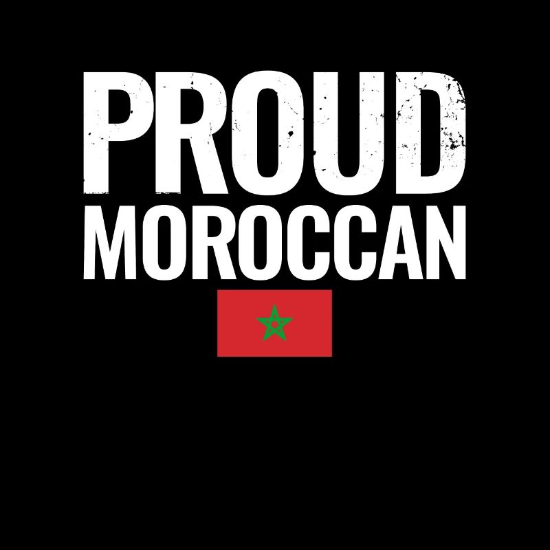 Proud Moroccan Vintage Morocco Flag Moroccan