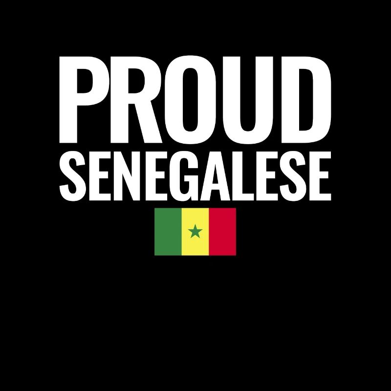 Fier drapeau sénégalais du Sénégal