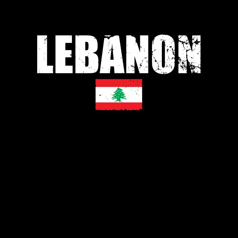Liban Vintage Libanais Drapeau Libanais