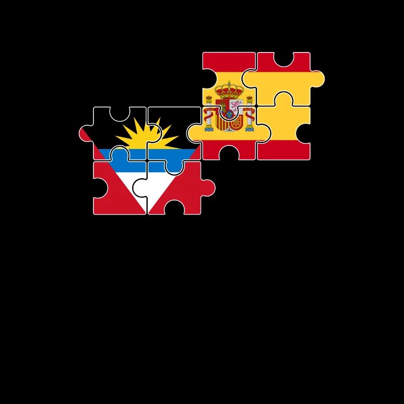 Antigua and Barbuda Spain Flag Antiguan