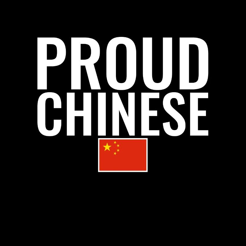 Fier drapeau chinois chinois