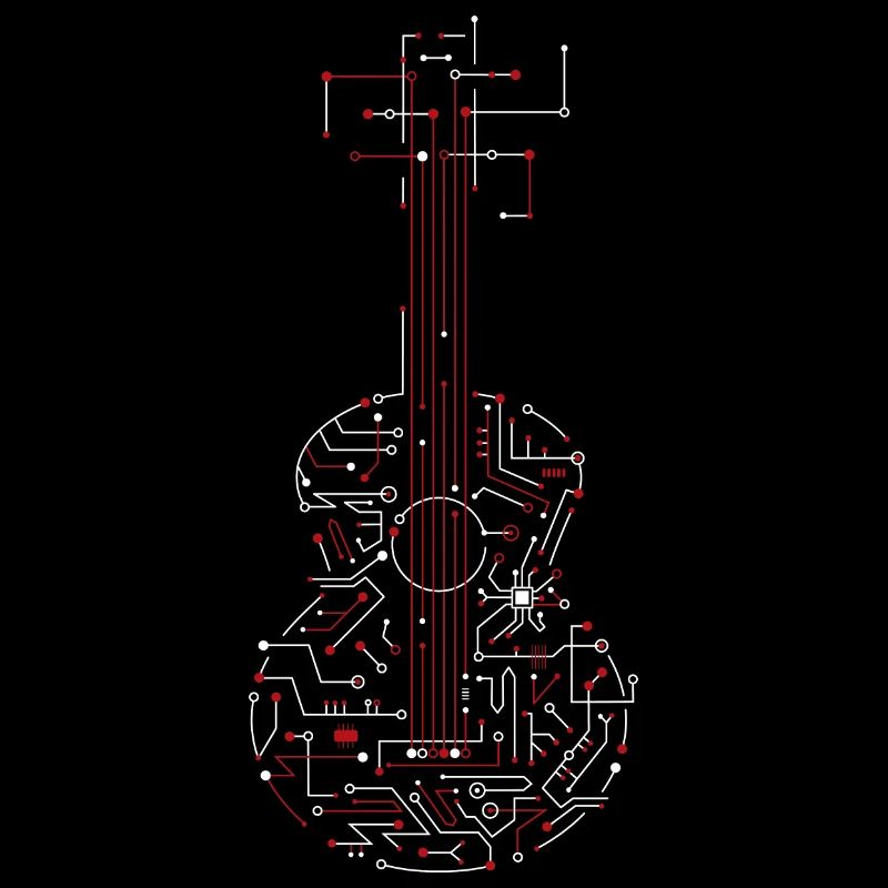 Electrical network guitar