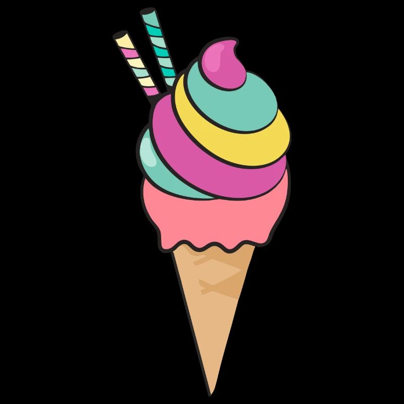 Crème glacée, sac de glace, glace