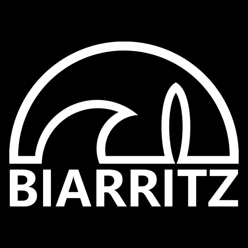 Biarritz soleil planche de surf minimaliste blanc