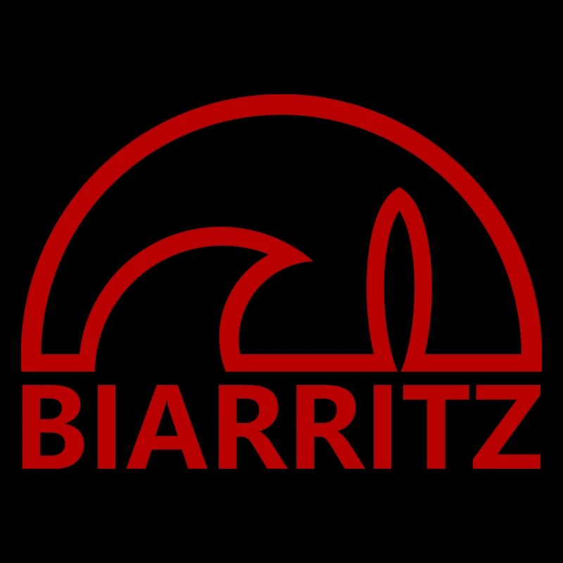 Biarritz soleil planche de surf minimaliste