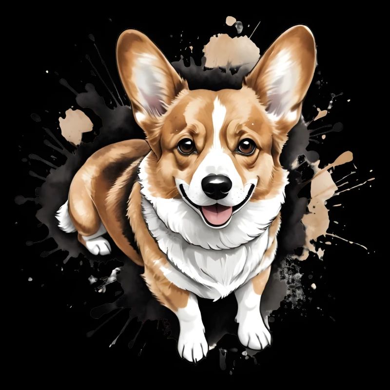 Corgi Kopf
