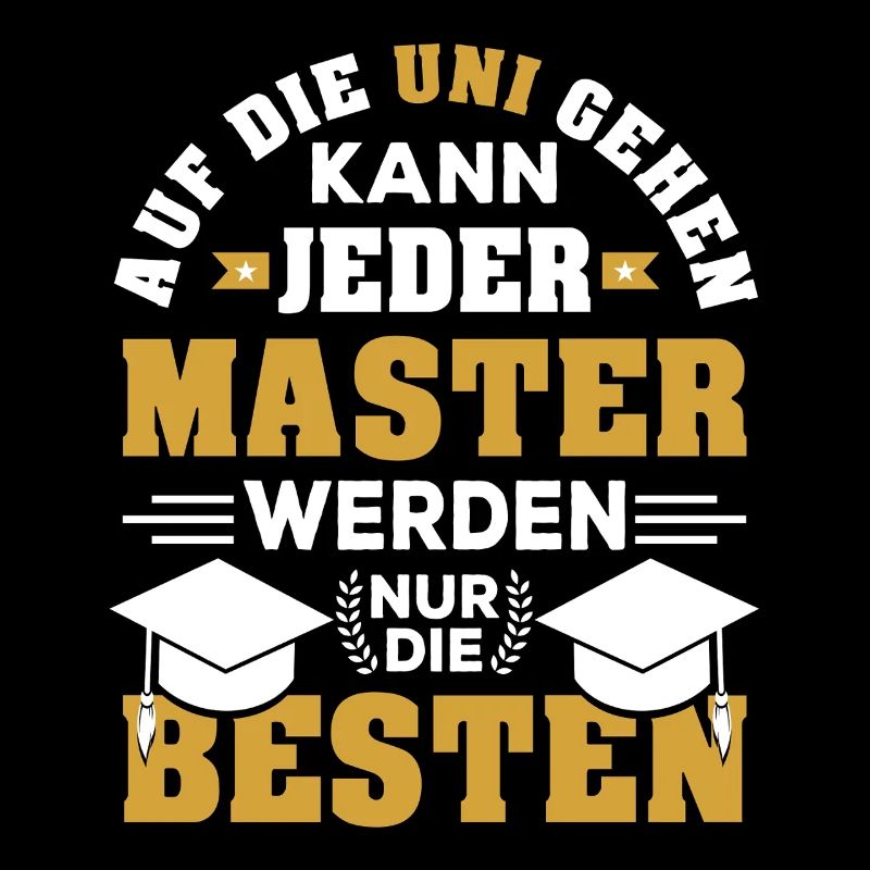 Master Abschluss bestanden Student Uni Geschenk