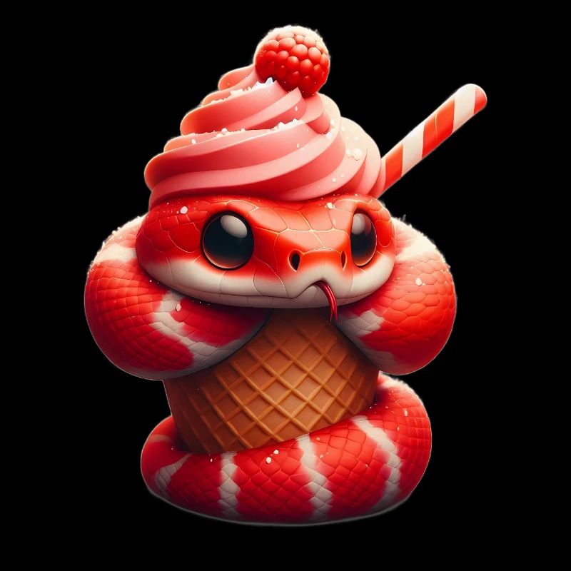 Serpent Mignon en Cornet de Glace